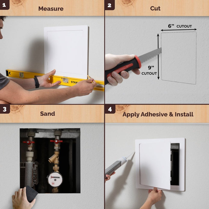 Morvat Removeable Hinged Door Wall and Ceiling Access Panel for Drywall & Sheetrock