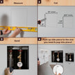 Step-by-step guide on how to install your drywall access panel for sheetrock with measurements and illustrations.
