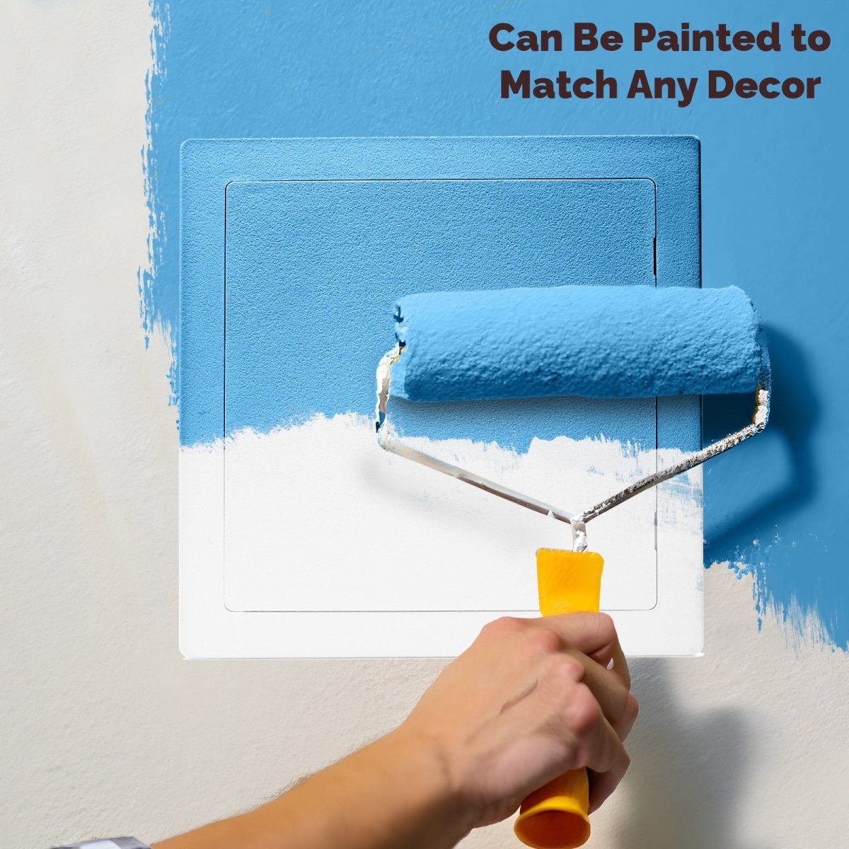 8x8 10x10 12x12 14x14 Hinged Door Access Panel for Drywall and Sheetrock, Lifestyle Paintable Image