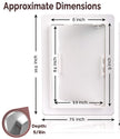 6x9 Hinged Door Access Panel for Drywall and Sheetrock, Dimensions Image