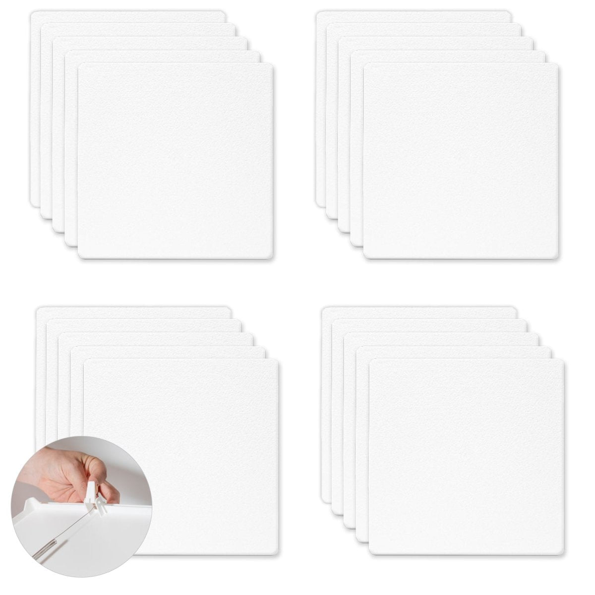 12x12 Spring Loaded Access Panel for Drywall and Sheetrock, 20 Pack, Front Main Image