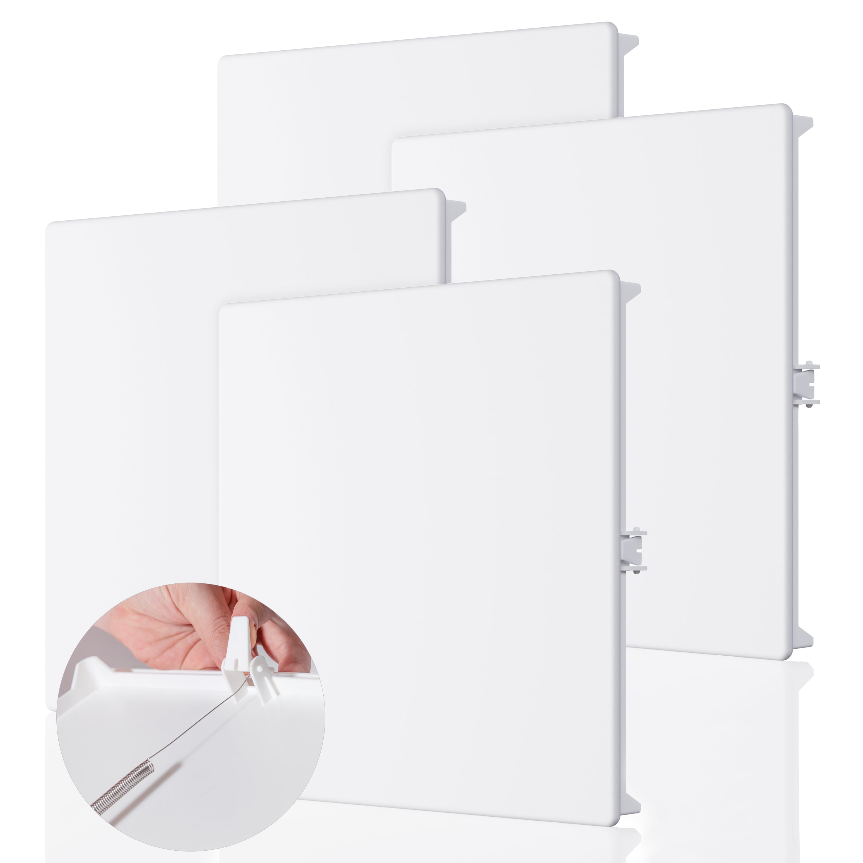 12x12 Spring Loaded Access Panel for Drywall and Sheetrock, 4 Pack, Front Main Image